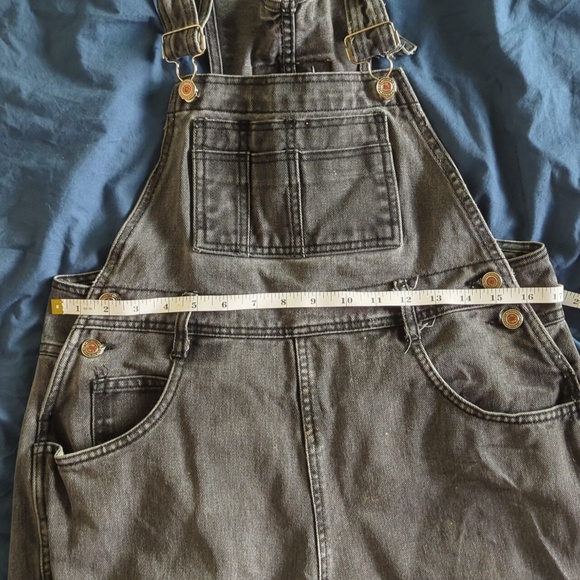 RARE Vintage 1990s Moda Intl Black Overalls Size M/L - Picture 9 of 12